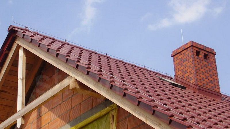 Установка молниеотвода