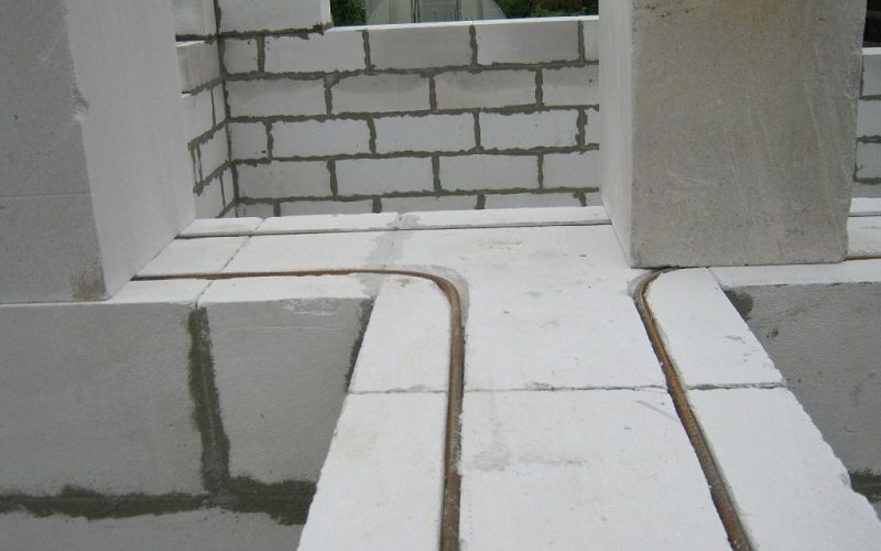 Армирование газобетонной кладки