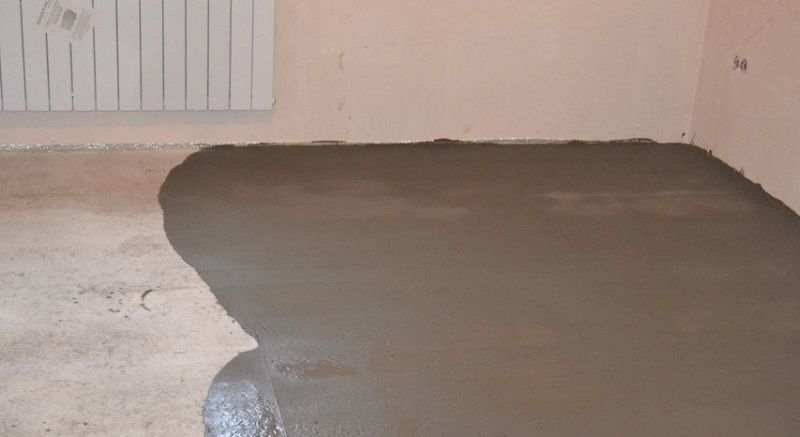 Заливка финишной стяжки