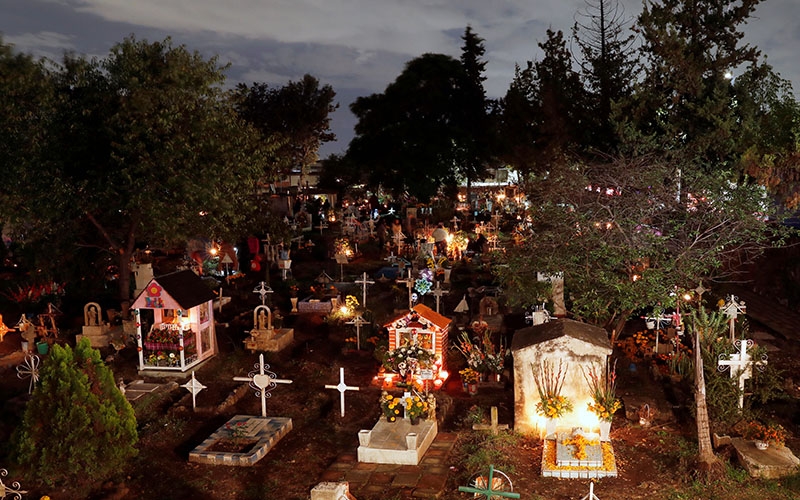 Кладбище в Мексике