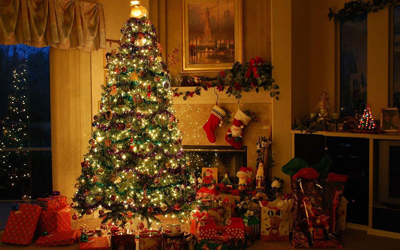 Новогодняя елка в доме