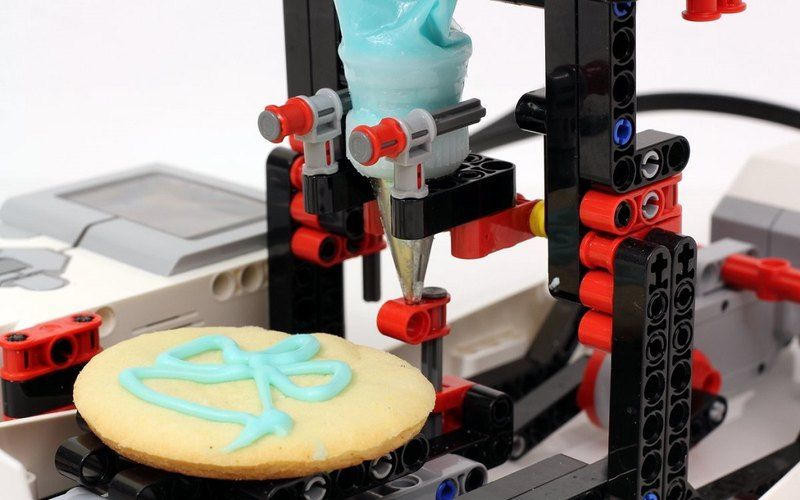 Автоматизированный кондитерский принтер (лего)