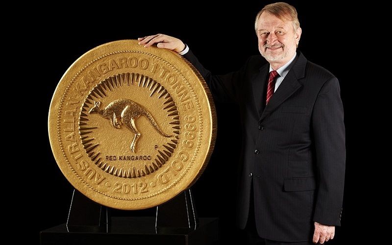 Самая тяжелая монета Tonne Gold Kangaroo Coin