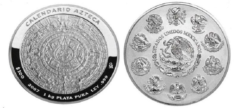Мексиканская серебряная монета
