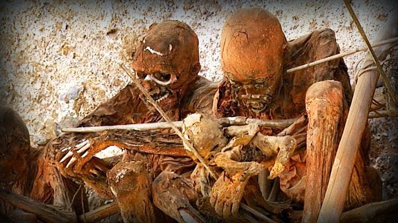 "Копченые" мумии в племенах Новой Гвинеи