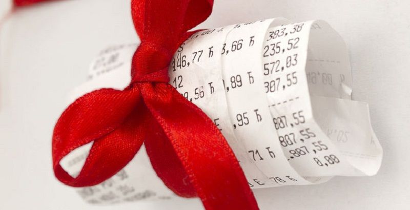 Подарок с чеком