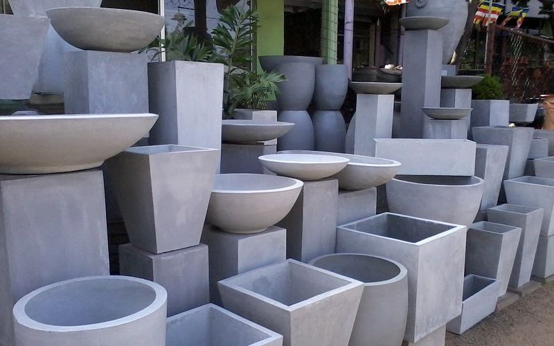 Вазы из бетона