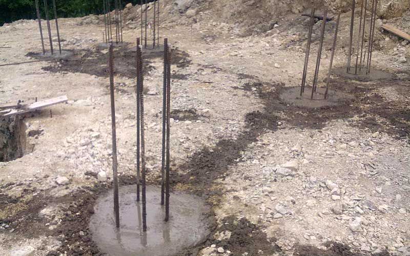 Заливка бетоном